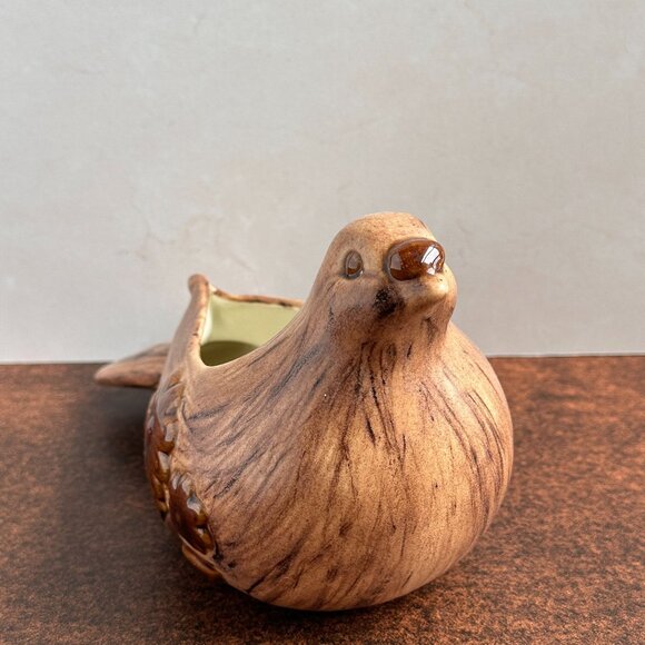 Mid Century Ceramic Bird Planter 8 Inch - Picture 5 of 10